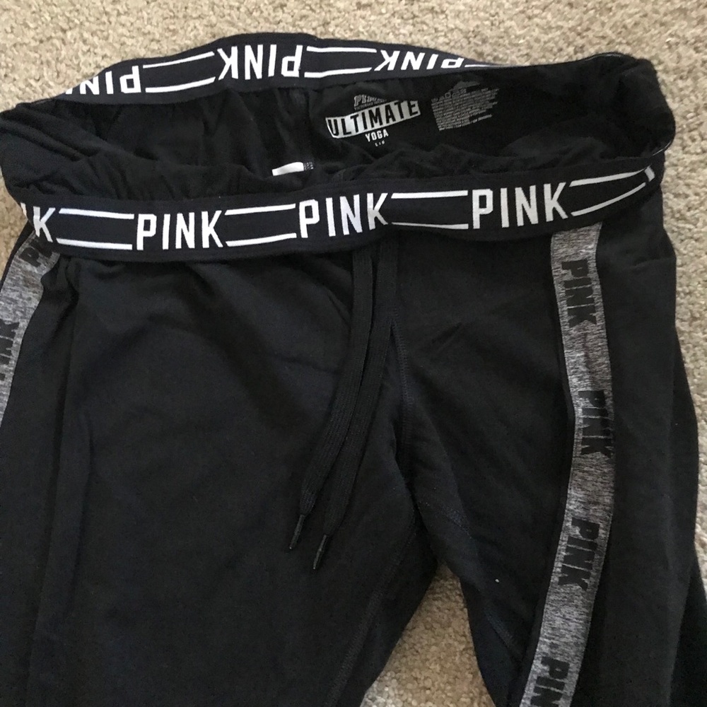 Pink ultimate yoga joggers. Sz L. EUC